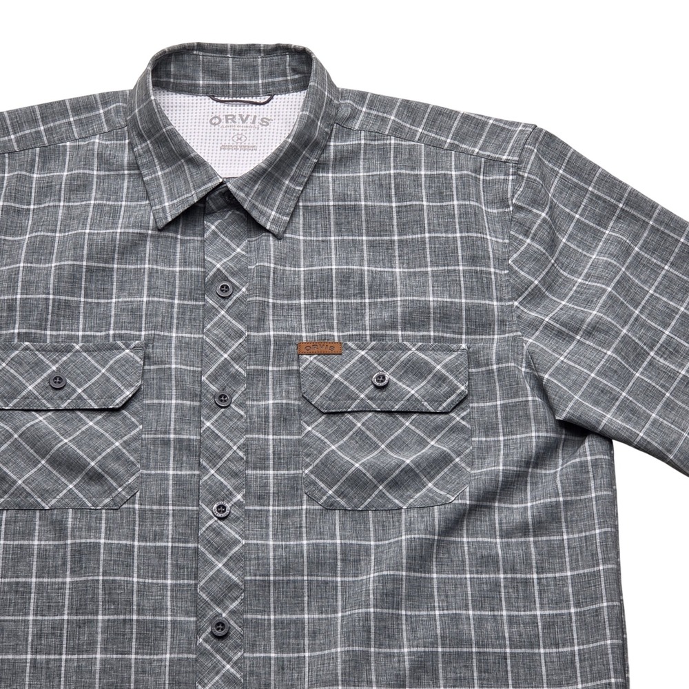 ORVIS Classic‎ Collection Plaid Short Sleeve Button Up Shirt Mens Medium